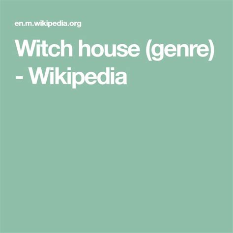 witch house genres